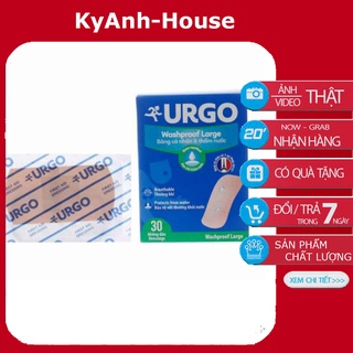 hộp 30 miếng lớn băng cá nhân urgo-Hộp 30 miếng Băng cá nhân Urgo bản lớn,to, độ dính cao, chống thấm nước date mới