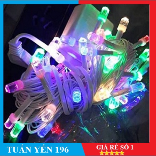 ĐÈN LED LỤC GIÁC LỚN 10M CÓ ĐẦU NỖI ĐỦ MÀU, VÀNG DÂY ĐEN, DÂY TRẮNG , TRANG TRÍ NHÀ CỬA......