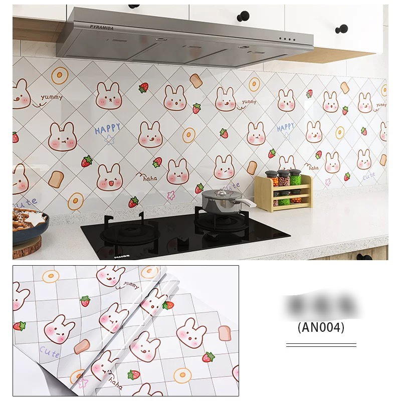 1m dài x 60cm rộng Decal dán bếp tráng nhôm chống dầu mỡ - PN001
