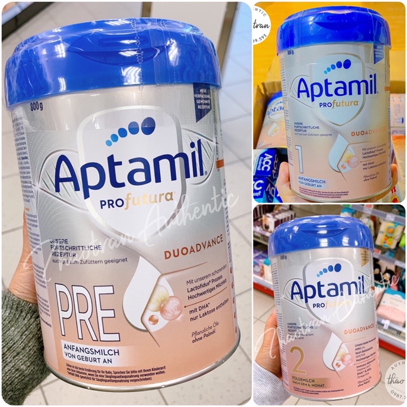 Sữa Aptamil Đức PRE,1,2 (mẫu mới nhất) 800g - (Date xa)