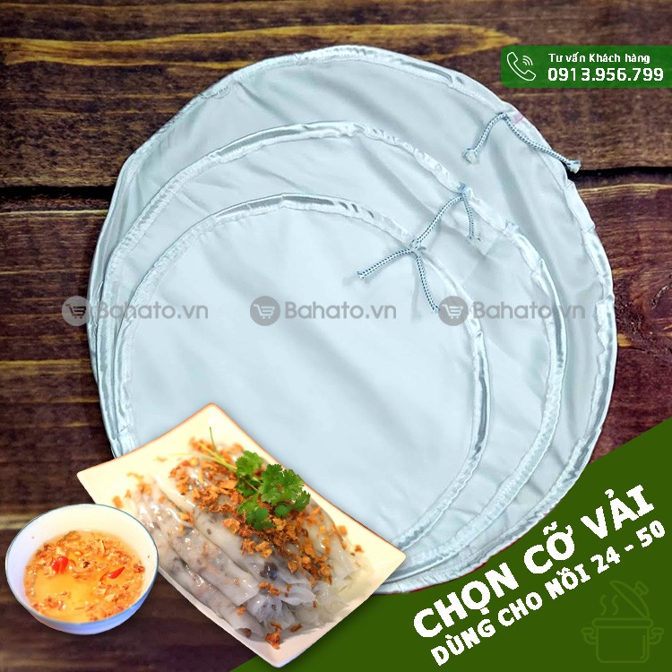 Vải làm khuôn tráng bánh cuốn (chọn cỡ)