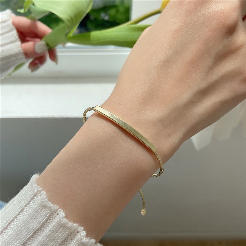 Vòng Tay Có Thể Điều Chỉnh Kích Thước Thiết Kế Đơn Giản Thời Trang