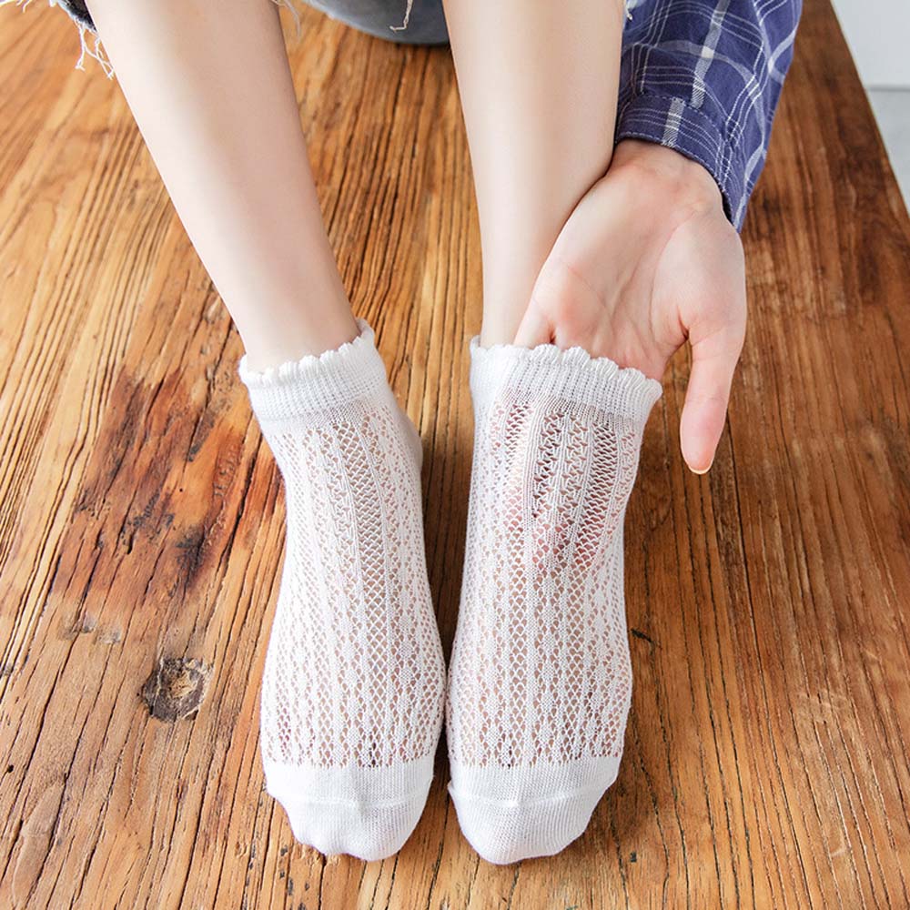 Đôi Vớ Cotton Thoáng Khí Nhiều Màu Thời Trang Cho Nữ