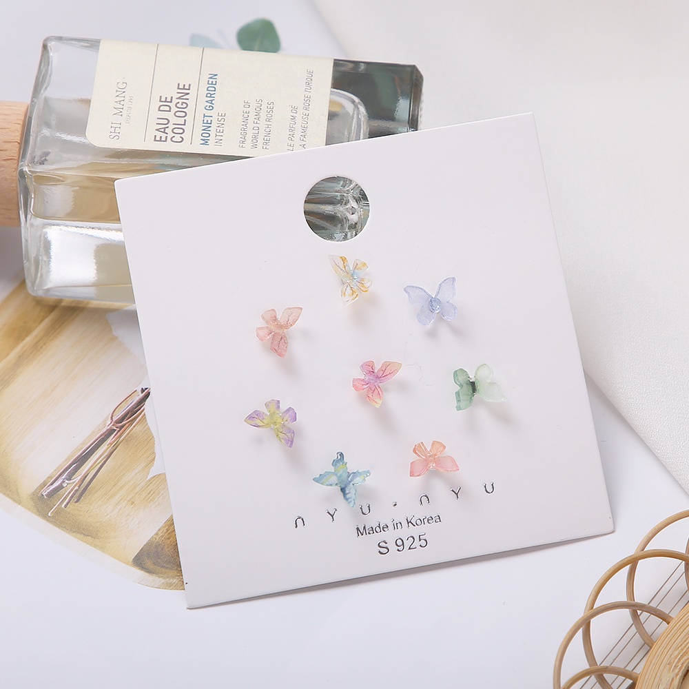 Set 24 Bông Tai Thời Trang Nữ Tính Đính Đá Nhiều Màu Tuỳ Chọn