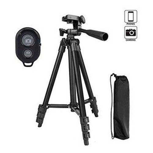 [HCM] Gậy chụp hình Tripod 3120 tặng túi dây rút và kẹp điện thoại kèm remote