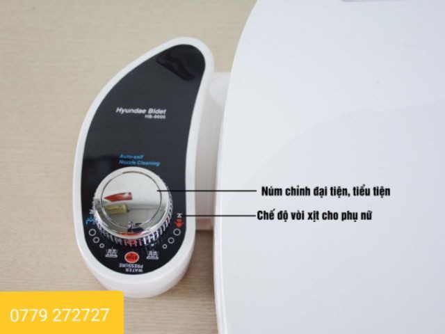 {GIÁ SỐC} Nắp bồn cầu tự xịt rửa thông minh Hyundae Bidet HB9000