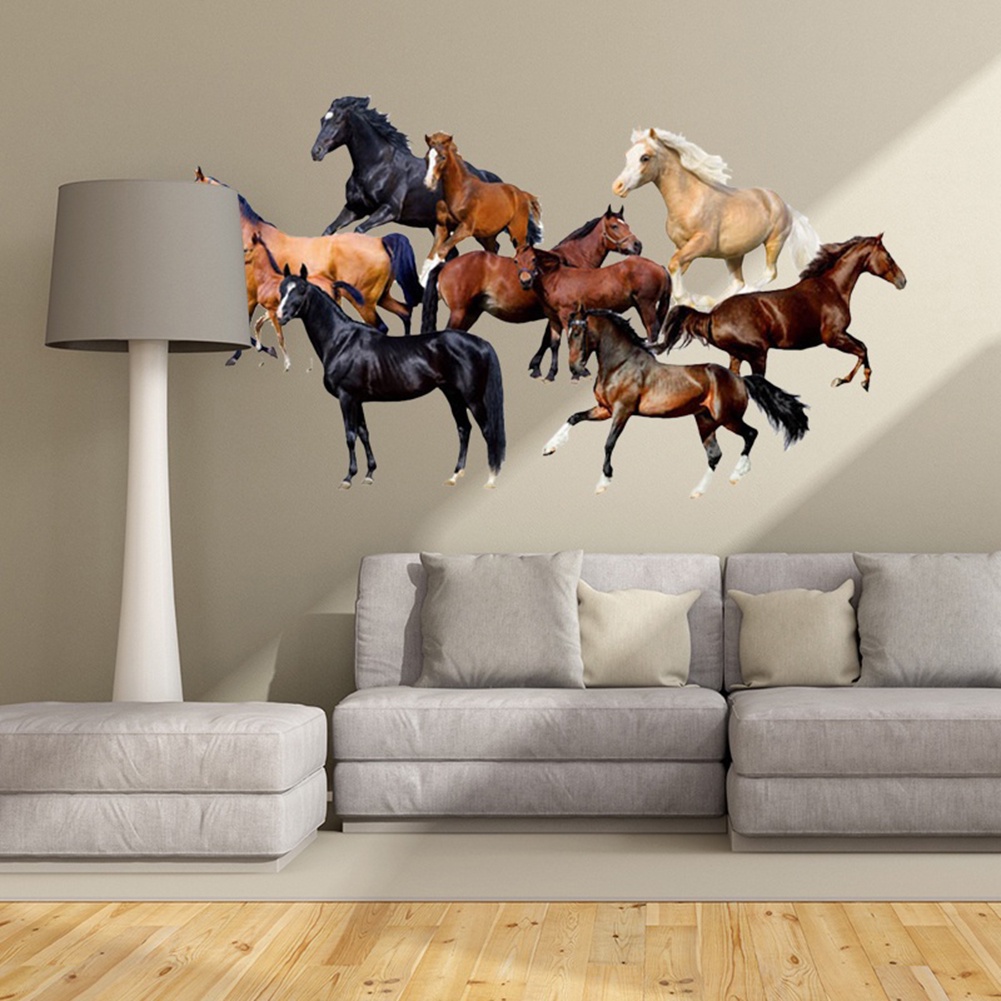 Decal dán tường Họa Tiết Cá Ngựa Độc Đáo Trang Trí Nội Thất