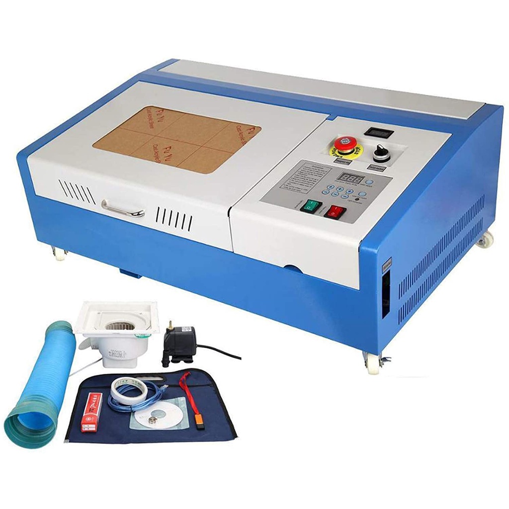 Máy cắt laser , Máy Cắt Laser Co2 , Máy Khắc Laser 3020 40W, máy khắc dấu mini , Máy cắt tem nhãn tủ điện
