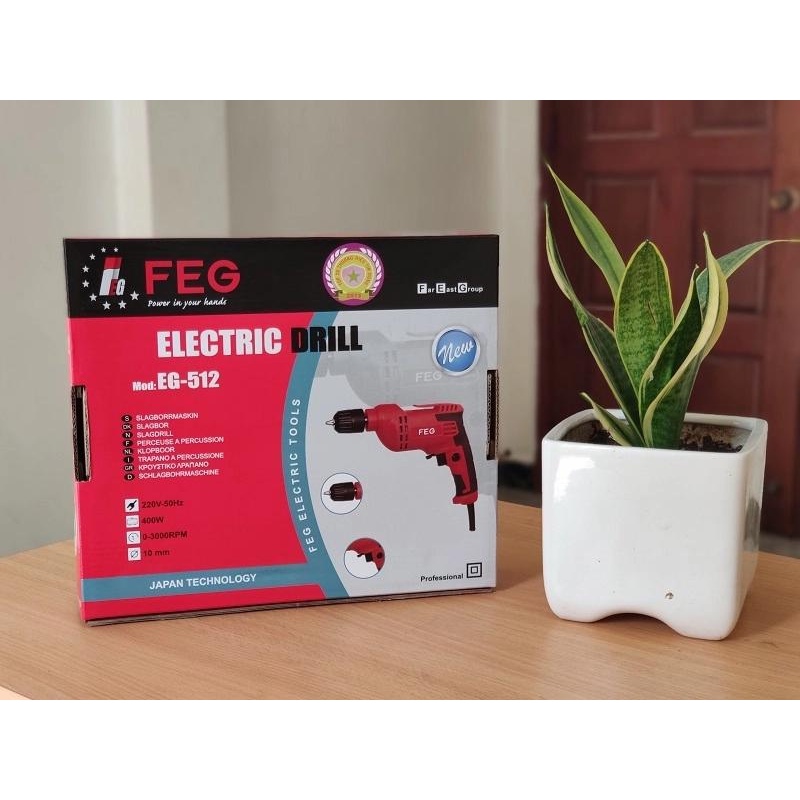 Máy Khoan 10mm 400W FEG EG-512 - HÀNG CHÍNH HÃNG