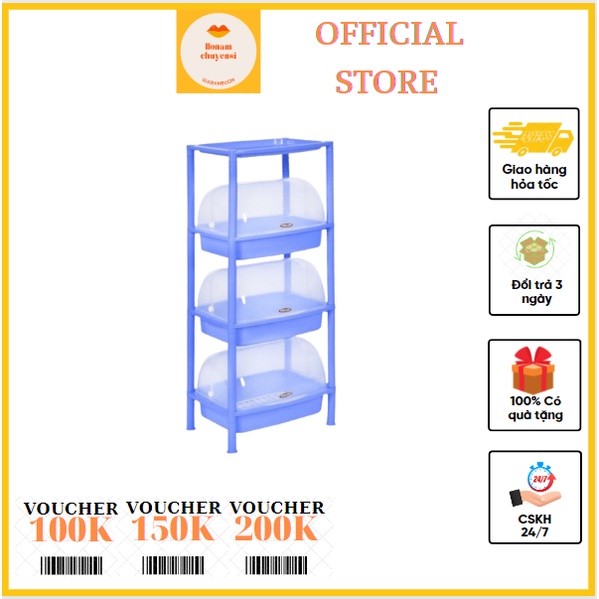 Kệ trạn úp chén bát có nắp đậy Việt Nhật, giá rẻ.Siêu Bền. 2 3 4 tầng -honamchuyensi