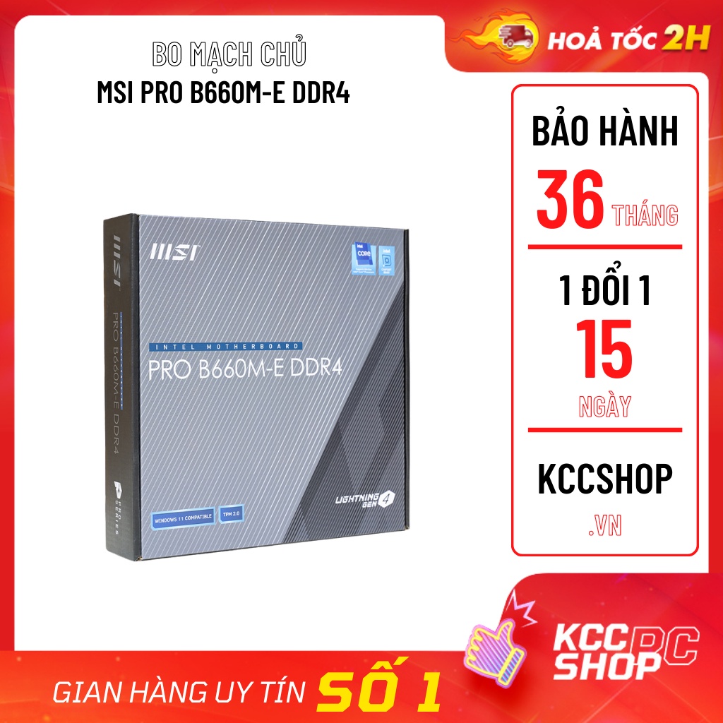 Mainboard - Bo Mạch Chủ MSI PRO B660M-E DDR4