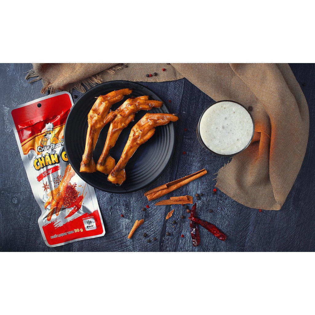 Chân gà cay, Cổ gà cay 🐔 𝑭𝑹𝑬𝑬𝑺𝑯𝑰𝑷 🐔 Chân gà CHEF BIGGY - thương hiệu Việt Nam