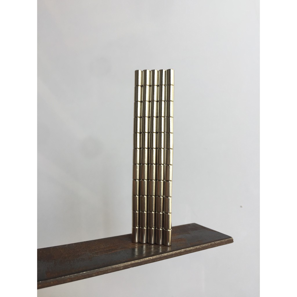 Nam châm viên 5x10mm nam châm trắng đất hiếm lực từ cực mạnh, nam châm trò chơi
