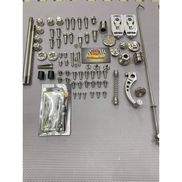 ( inox salaya 304 ) full ốc inox salaya 304 cho wave Zx , wave nhỏ ( chi tiết như hình)