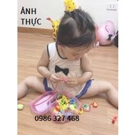 [ SỈ ] Đồ chơi trí tuệ Montessori - Đồ chơi Xâu Hạt Gỗ Hộp Trái Tim Rèn Luyện Sự Khéo Léo, Kiên Nhẫn Cho Bé