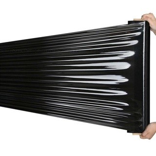 Màng PE đen khổ 15cm màn co quấn hàng, màng pallet bọc hàng giá rẻ Hà Nội