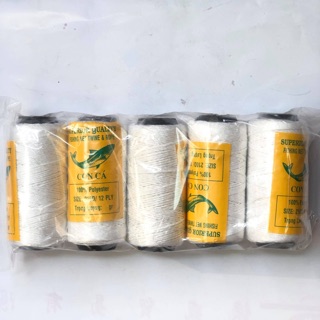 Lốc 5 cuộn chỉ nhợ hiệu con cá (cuộn nhỏ)