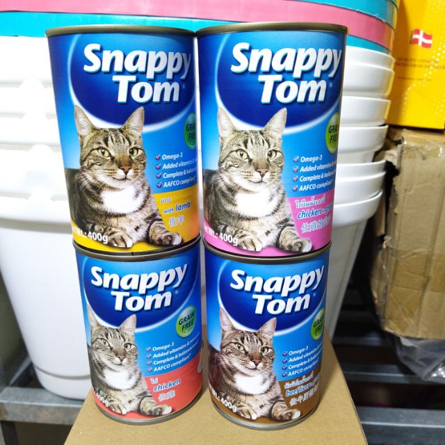 Pate mèo Snappy Tom lon 400g - Pate mèo giá rẻ