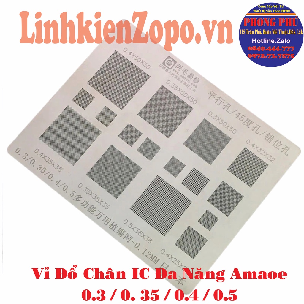 Vỉ Đổ Chân IC Đa Năng M Amaoe 45