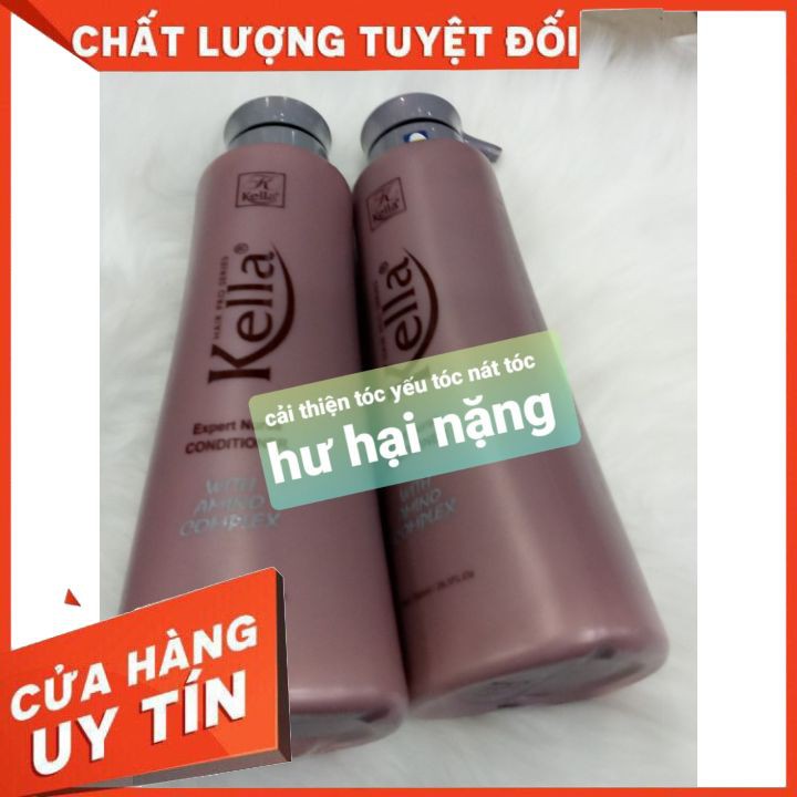 Dầu xả chăm sóc dành cho tóc hư tổn Kella 780ml  FREESHIP giúp dưỡng ẩm và phục hồi tóc hư tổn nặng giúp tóc suôn mượt