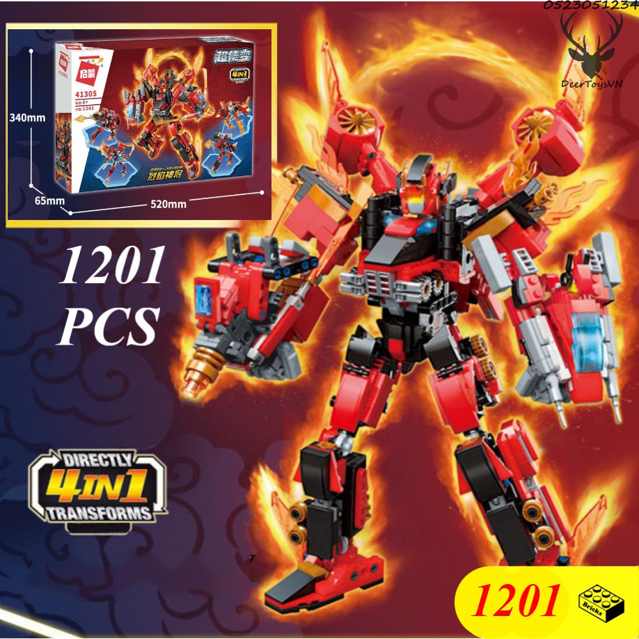 1201 CT - HỘP GIẤY] Bộ Đồ Chơi Xếp Hình Lego Robot Biến Hình Cực Ngầu, Lego  Ninja