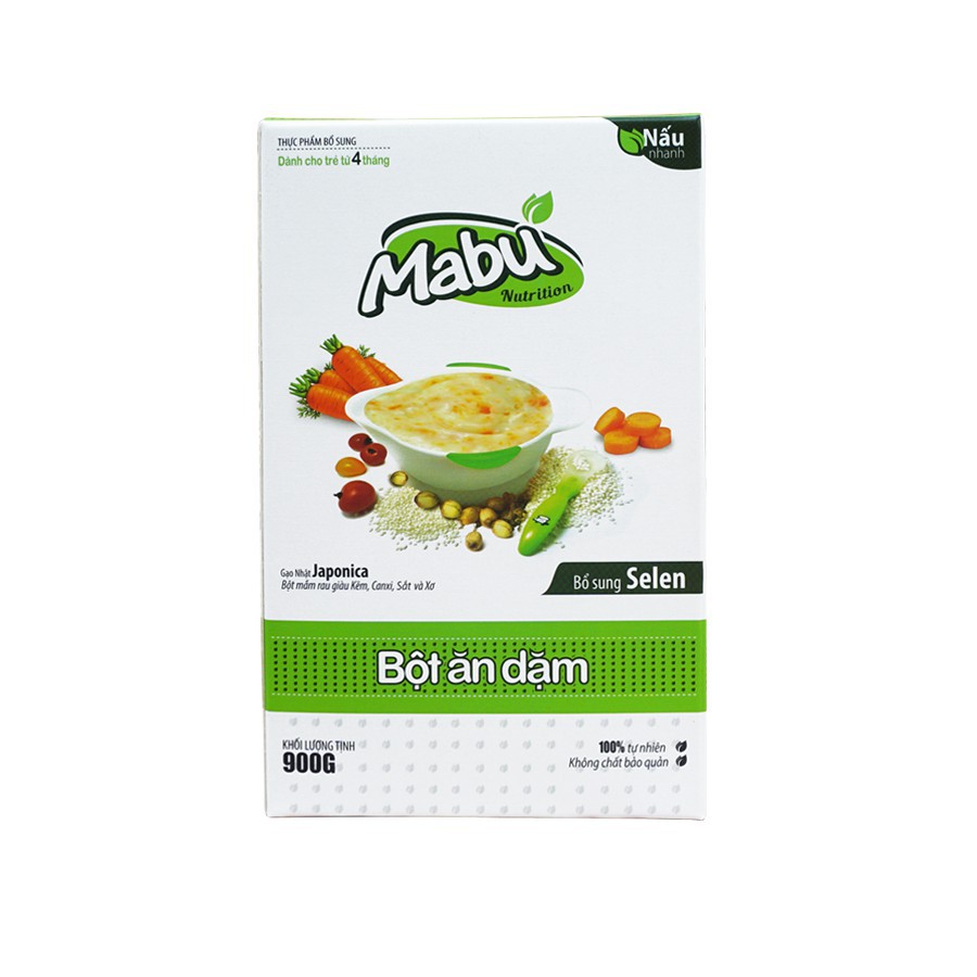 [Hà Nội] Bột ăn dặm Mabu 900g