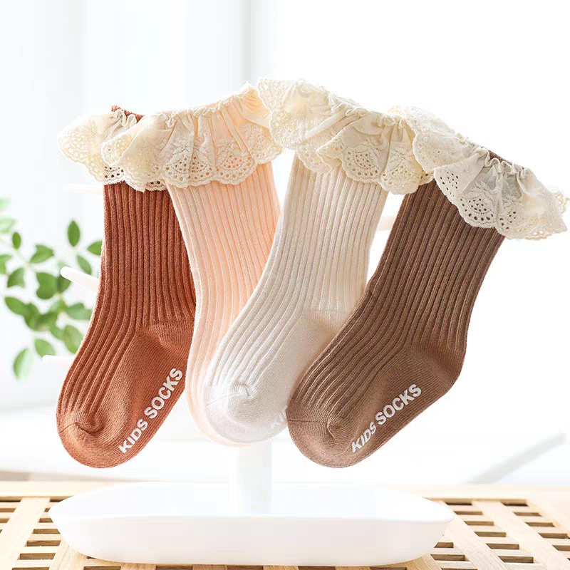 Tất đùi len Nemo Baby phối ren cho bé gái 2-4 tuổi chất mềm mịn siêu xinh phong cách Hàn Quốc mẫu mới nhất NEMO3