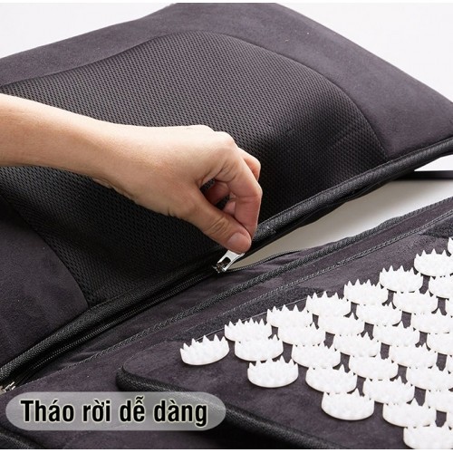 Đệm massage toàn thân có gối lăn hồng ngoại Lanaform Delight LA110316 - CHÍNH HÃNG