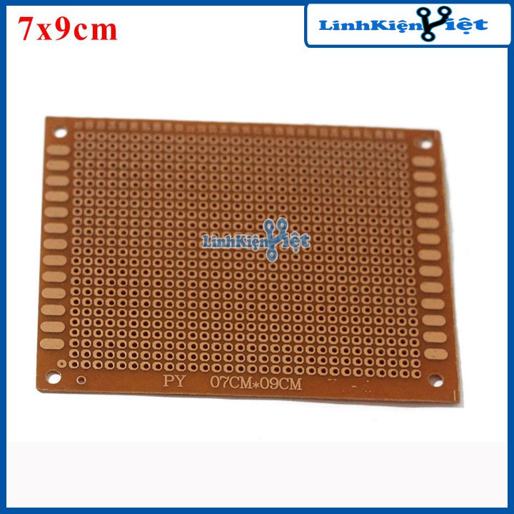 [NEW] Phíp Đồng Lỗ - Bảng Mạch Đục Lỗ Sẵn PCB Nâu Kích Thước 7x9MM