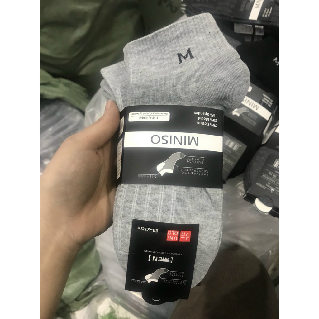 Tất Uni Nam Vớ CỔ CAO NIKE xuất Nhật êm dịu doáng mát cotton mềm mại- AQ STORE