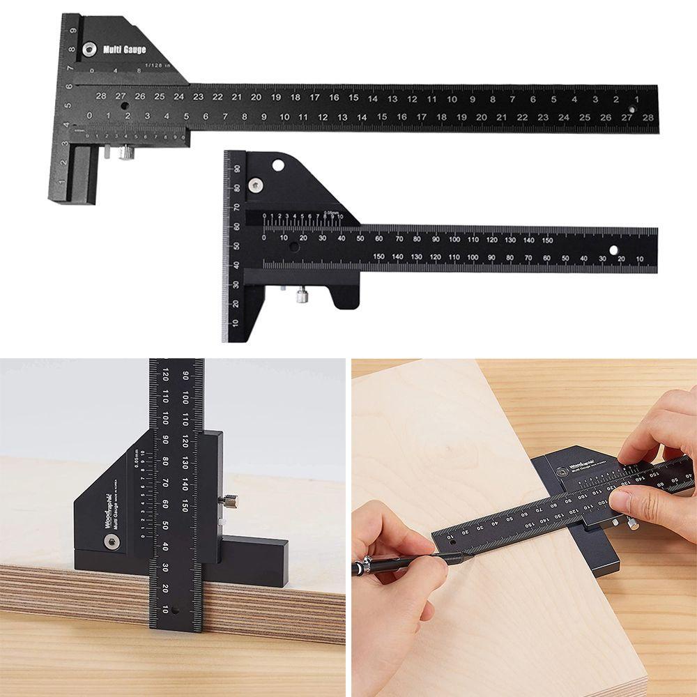 WONDER Woodworking Sliding Gauge High Precision T-Square Aluminum Alloy T Ruler