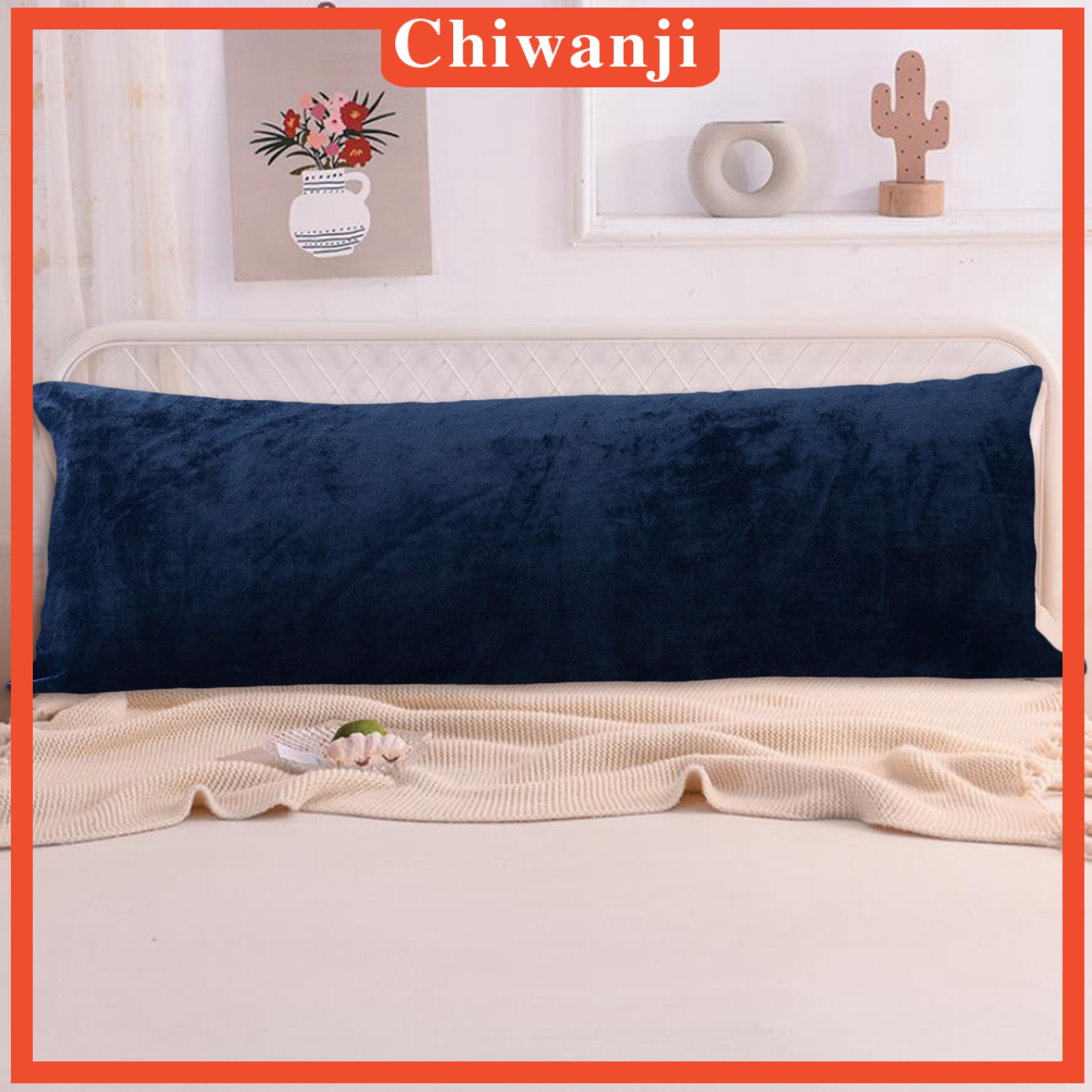 [CHIWANJI] Non-Allergenic Bolster Pillow Case Long Body Support Orthopedic Pregnancy