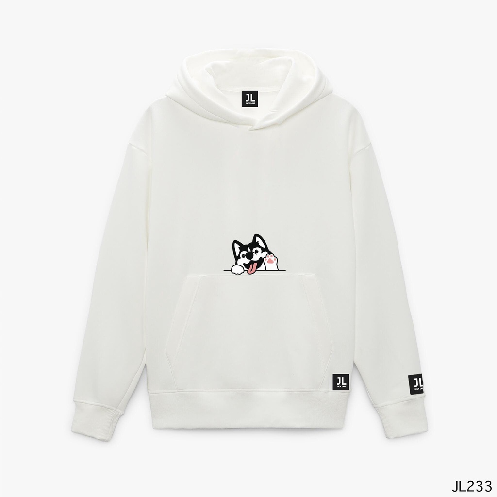 Áo Hoodie JL Oversize Leww, JACKLANE, Áo nỉ chui đầu unisex Jack Lane