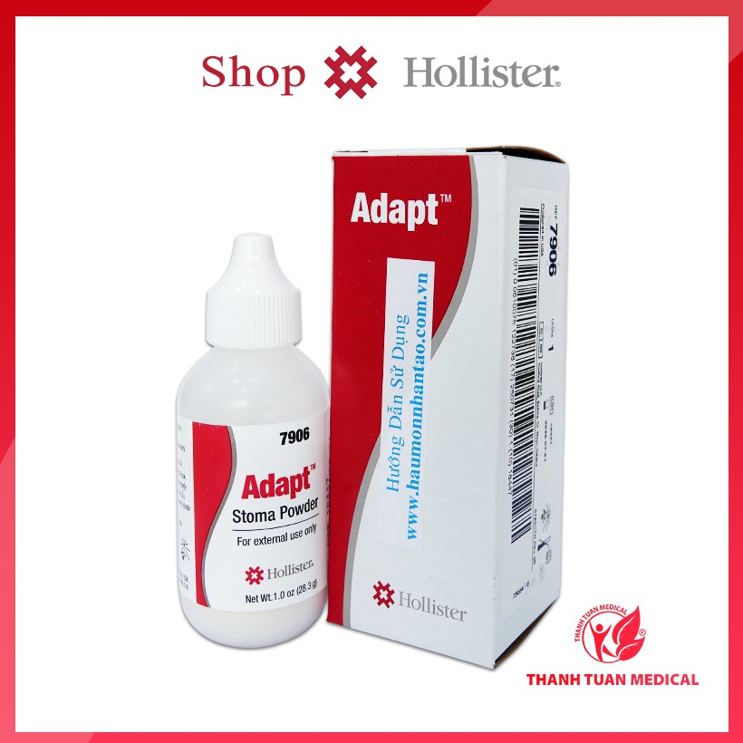 Bột chống loét hậu môn nhân tạo Hollister 7906  - Giúp hút ẩm trên vùng da bị tổn thương, làm lành vết thương
