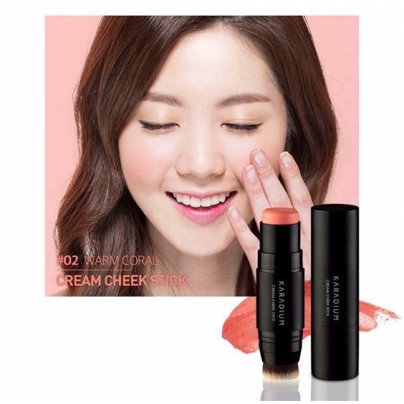 Má Hồng Thỏi Dạng Kem Karadium Cream Cheek Stick[chuẩn auth]