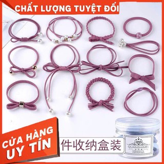 Buộc tóc nữ có hộp 12 chiếc siêu chắc