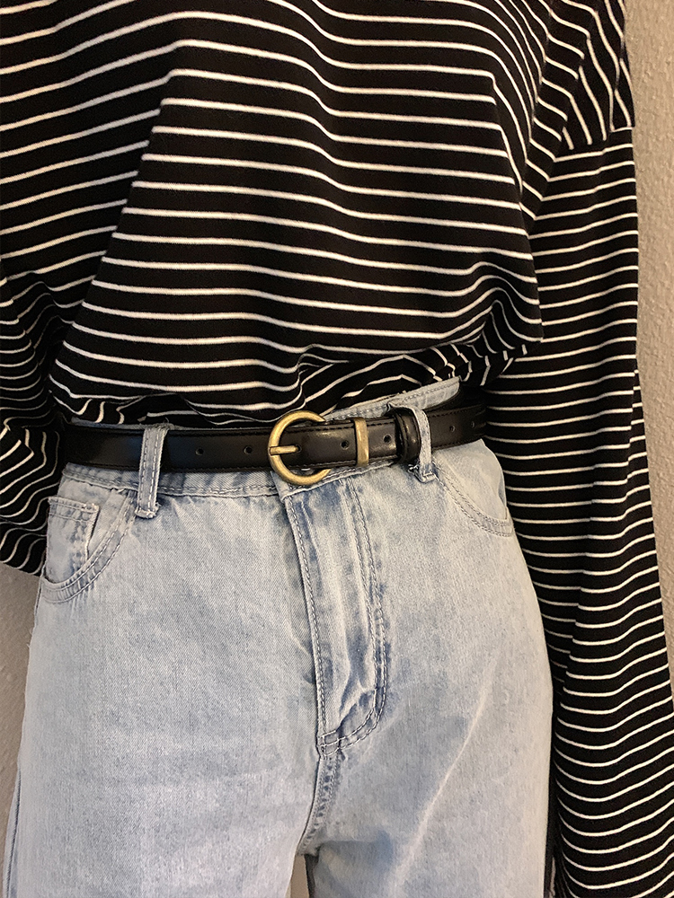 Thắt lưng da PU phong cách Hàn Quốc cổ điển thời trang dành cho nữ