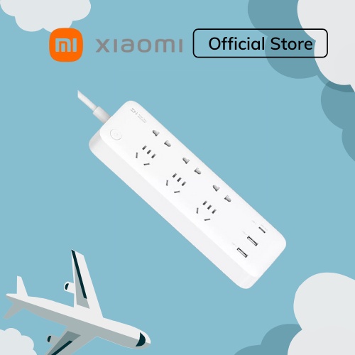 Ổ cắm điện ZMI 6 cổng AC CXP01 tích hợp cổng USB type C sạc nhanh 65W - Kèm 1 Cable C to C