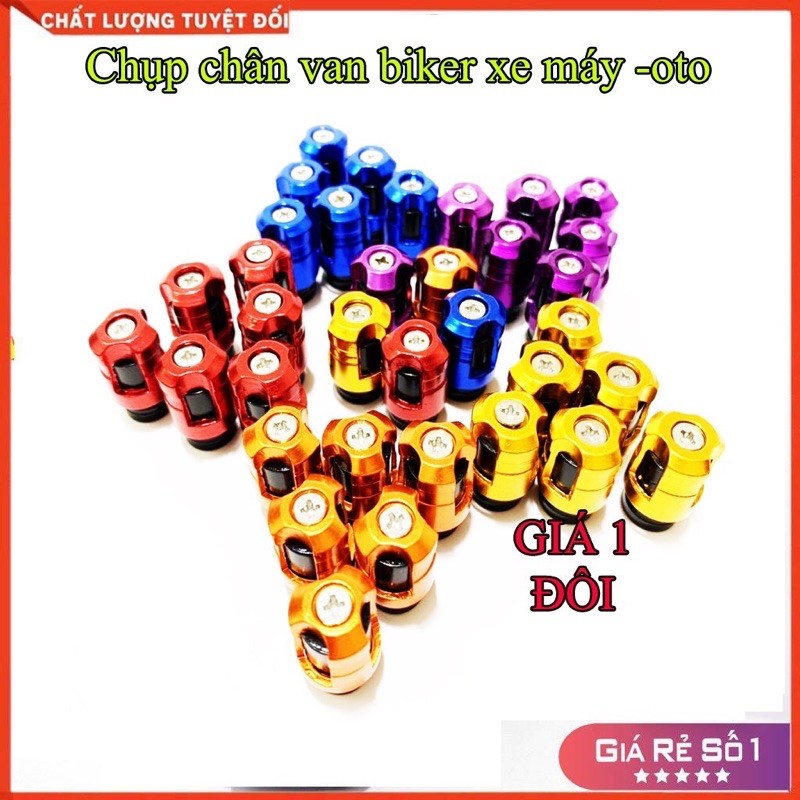 Ốp chụp ốc chân vẫn biker xe máy/ oto cực đẹp