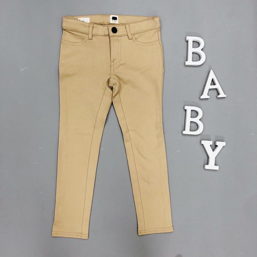 [Sale Hàng Lẻ Size] Quần Giả Jean Dài Bé Gái, Size 5-8, Hàng Xuất Dư, Chất Kaki Co Giãn, Mềm Đẹp