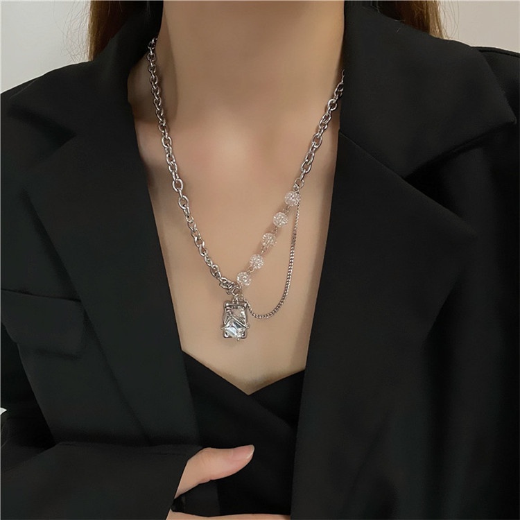Vòng cổ Mặt Đá Nứt Thời Trang Mới Lạ Dành Cho Nam Và Nữ