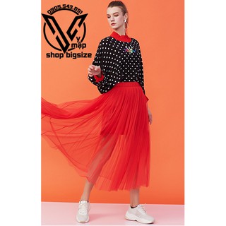 chân váy lưới đỏ-đen-trắng-tím 50-100kg ( cao cấp)