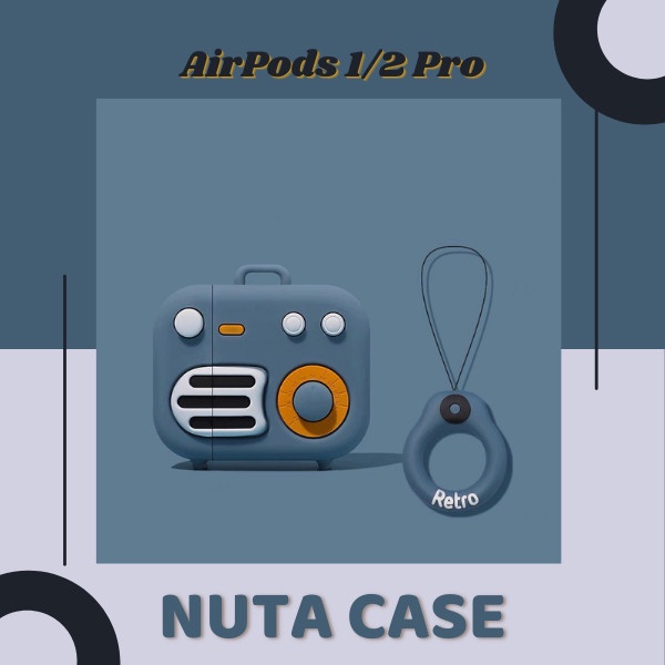 Vỏ bảo vệ tai nghe bluetooth Airpods 2/pro bằng Sillicone dẻo, ốp Case cute