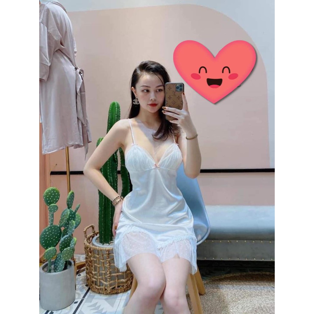 (Mã 59) Váy ngủ sexy cao cấp Đầm mặc nhà gợi cảm quyến rũ