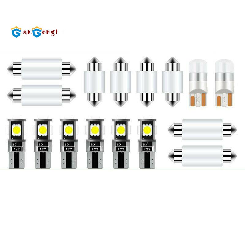Set 16 bóng đèn LED 6000K ánh sáng trắng cho Ford F250 F350 1998-2017 T10 3030SMD