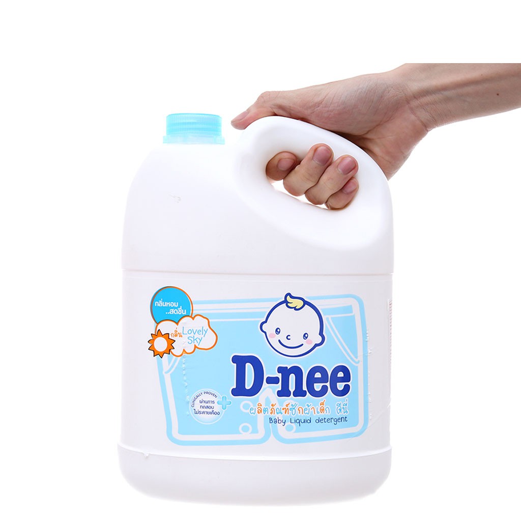 Nước Giặt Xả Cho Bé D-nee Lovely Sky Chai 3000ml (Dnee Xanh)