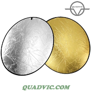 Tấm hắt sáng tấm phản sáng tròn 2 in 1 110cm QUADVIC.COM N00232