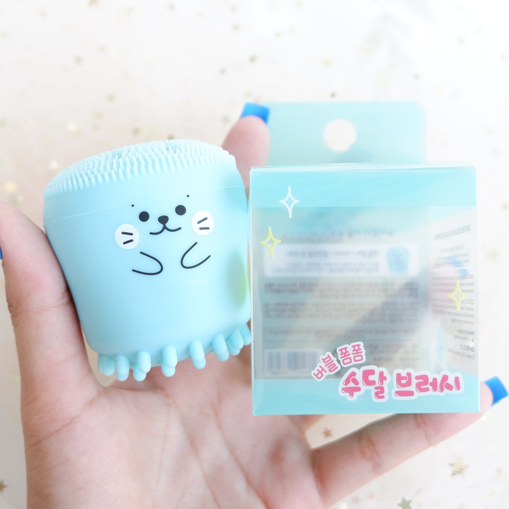 Mút Rửa Mặt và Masage Bạch Tuộc Béo Dewytree Silicon Brush xanh ngọc NPP Shoptido | BigBuy360 - bigbuy360.vn