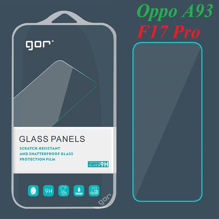Kính Cường lực Oppo A93 / Oppo F17 Pro / Oppo Reno 4 Lite - Chính hãng Gor chất liệu cao cấp(Tặng ke