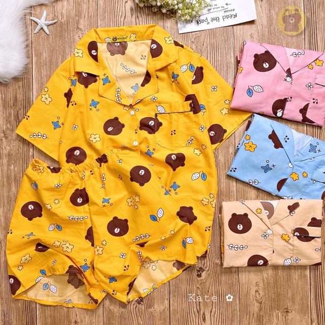[FREESHIP] Bộ Pijama Kate Thái  Vải đẹp - mát mịn (&lt;58kg)  (ẢNH THẬT)